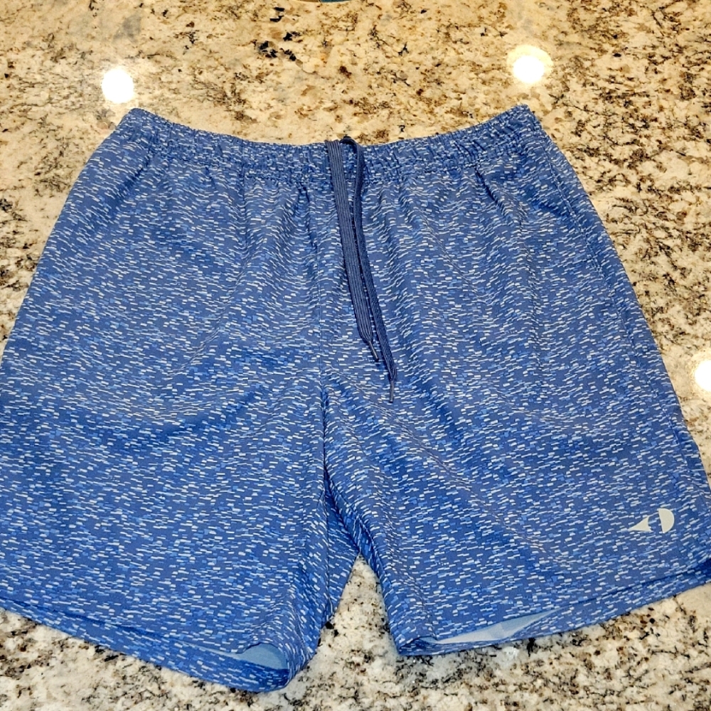 Grand Slam Men's Performance Shorts in Blue and Gray